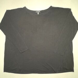 Eileen Fisher Shirt Womens XL Tencel Lyocell Blend Long Sleeve Pullover Top